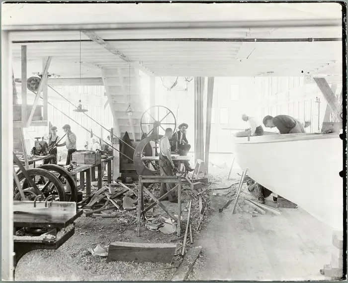 Framed Print : Men Building Ships Framed Print : Men Building Ships