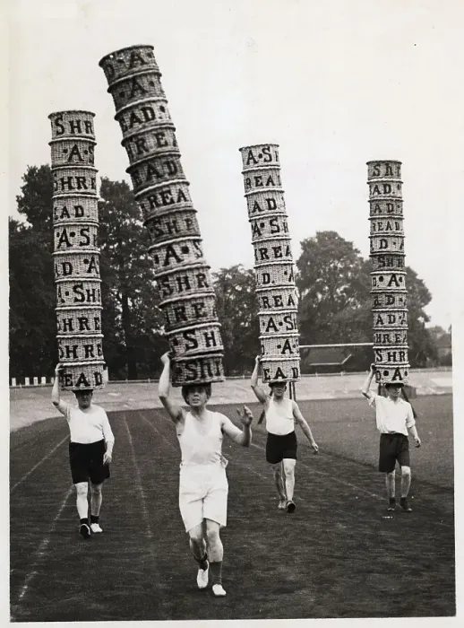 Framed Print : Men Carrying Baskets On Their Heads Framed Print : Men Carrying Baskets On Their Heads