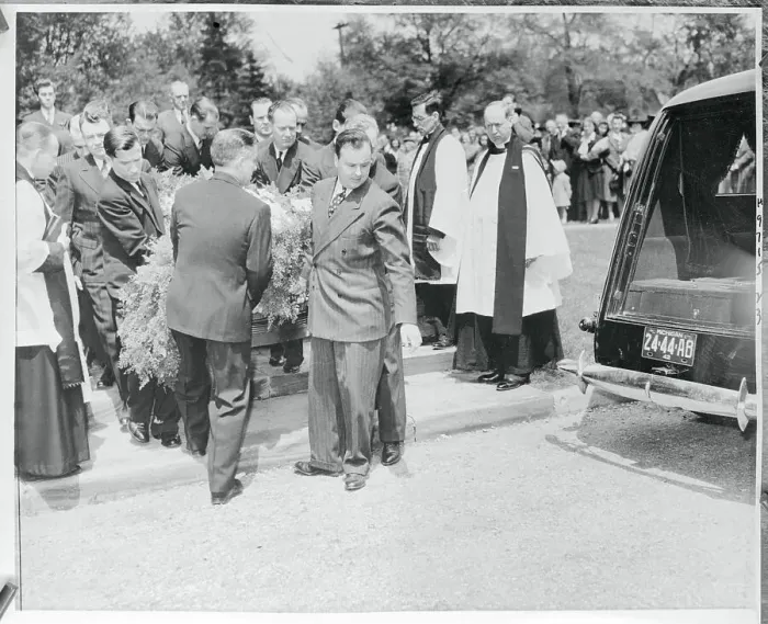 Framed Print : Men Carrying the Casket of Edsel Ford Framed Print : Men Carrying the Casket of Edsel Ford