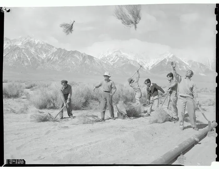 Framed Print : Men Clearing Out Land Framed Print : Men Clearing Out Land