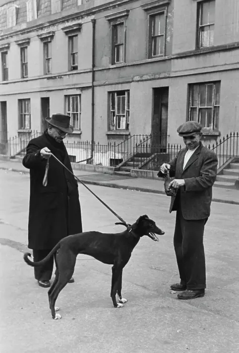 Framed Print : Two Men And A Dog Framed Print : Two Men And A Dog