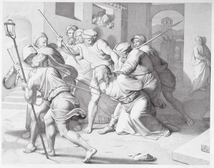 Framed Print : Men Dragging Jesus Framed Print : Men Dragging Jesus