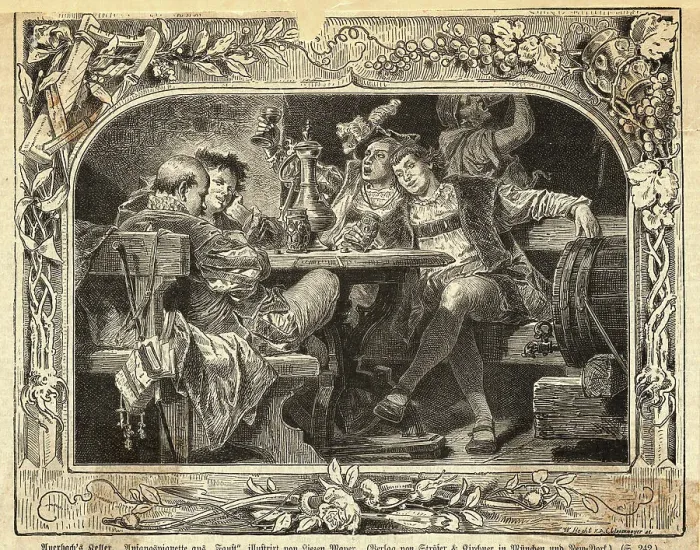 Framed Print : Men Drinking at Table