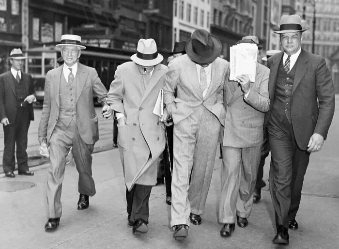 Framed Print : Men Ducking Camera While Walking Framed Print : Men Ducking Camera While Walking