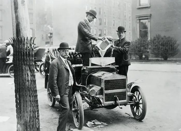 Framed Print : Men Fueling Car With Man In Foreground Framed Print : Men Fueling Car With Man In Foreground