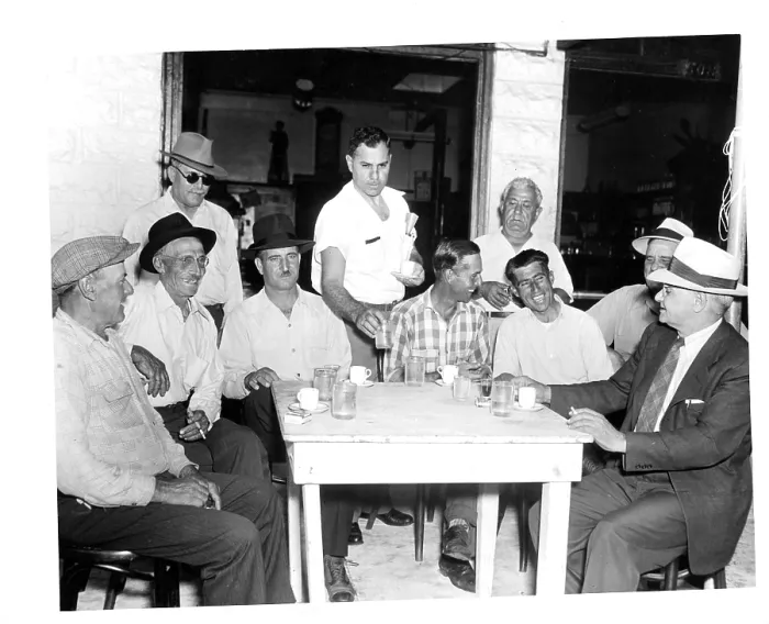 Framed Print : MEN IN GREEK CAFE Framed Print : MEN IN GREEK CAFE