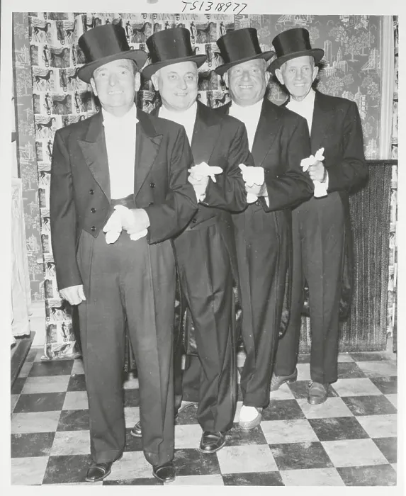 Framed Print : Men in Top Hats and Tails Framed Print : Men in Top Hats and Tails