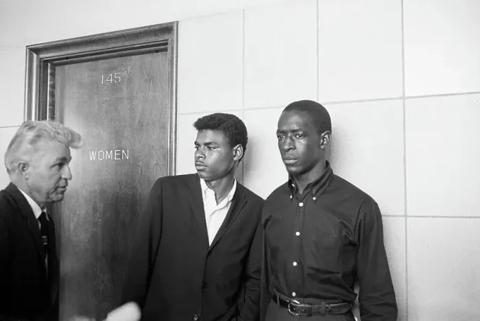 Framed Print : Men at Hearing on Watts Riots Framed Print : Men at Hearing on Watts Riots
