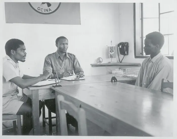 Framed Print : Men Interviewing a Recruit Framed Print : Men Interviewing a Recruit