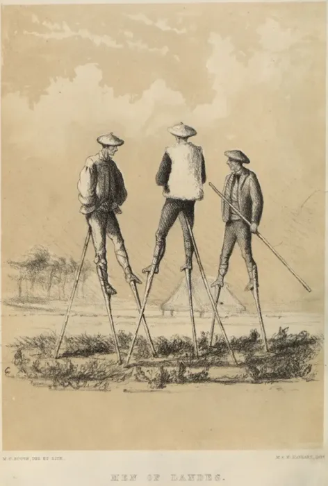 Framed Print : Men Of Landes Framed Print : Men Of Landes