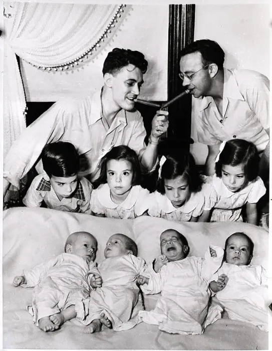 Framed Print : Men Light Cigars Above Quadruplets Framed Print : Men Light Cigars Above Quadruplets