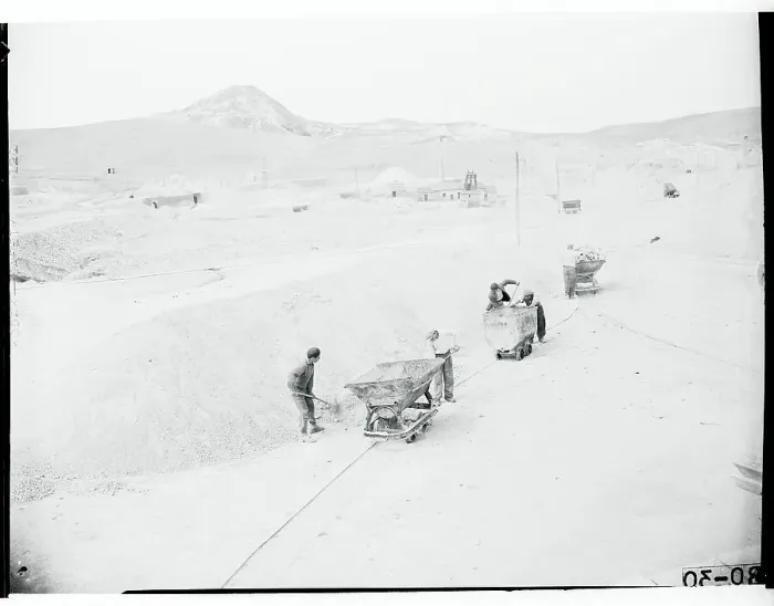 Framed Print : Men Loading Trolleys Framed Print : Men Loading Trolleys