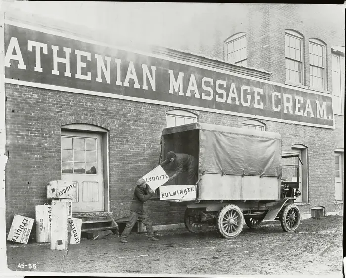 Framed Print : Men Loading Truck Framed Print : Men Loading Truck