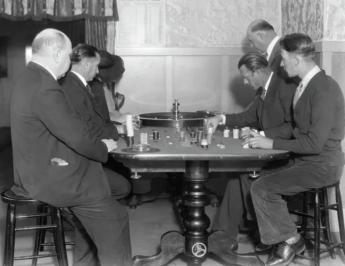 Framed Print : Men Playing Roulette Framed Print : Men Playing Roulette