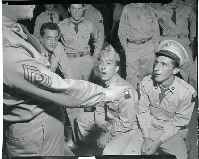 Framed Print : Two Men Receiving Discipline