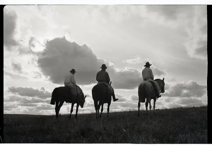 Framed Print : Three Men Riding the Range Framed Print : Three Men Riding the Range