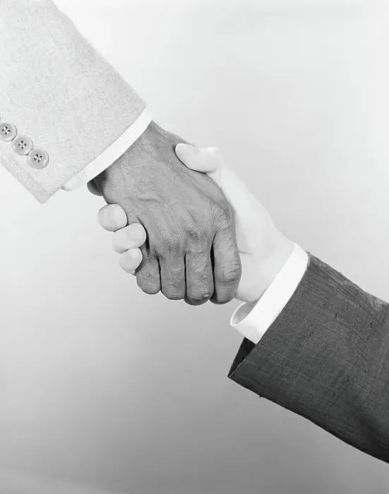Framed Print : Men shaking hands Framed Print : Men shaking hands