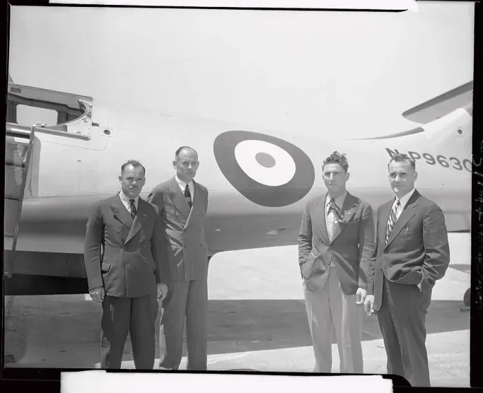 Framed Print : Men Standing on Air Base Framed Print : Men Standing on Air Base