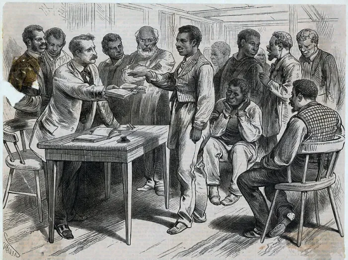 Framed Print : Men Sworn in by Reform Party Framed Print : Men Sworn in by Reform Party