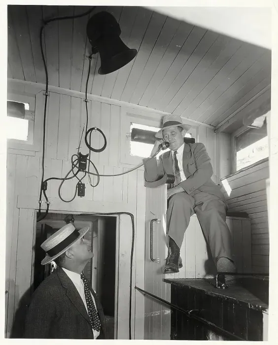 Framed Print : Men Testing High Frequency Radios Framed Print : Men Testing High Frequency Radios