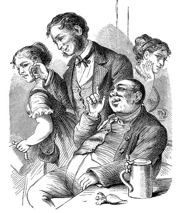 Framed Print : Two men and tow women sitting in restaurant, talking and flirting Framed Print : Two men and tow women sitting in restaurant, talking and flirting
