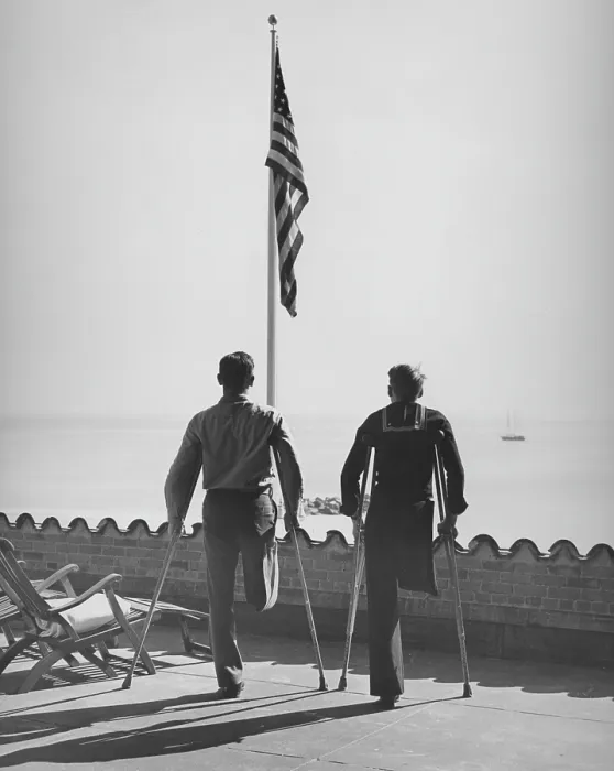 Framed Print : Two Men in Uniform
