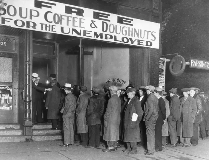 Framed Print : Men Waiting Outside Al Capone Soup Kitchen Framed Print : Men Waiting Outside Al Capone Soup Kitchen