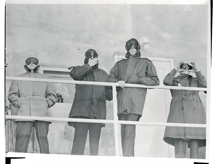 Framed Print : Men Wearing Radiation Protection Gear Framed Print : Men Wearing Radiation Protection Gear