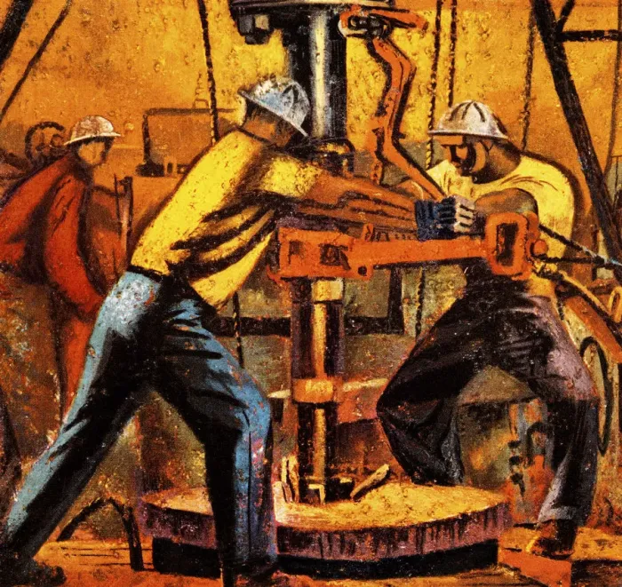 Framed Print : Men Working Framed Print : Men Working