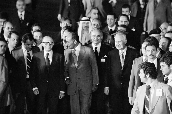 Framed Print : Menachem Begin and Anwar Sadat Framed Print : Menachem Begin and Anwar Sadat
