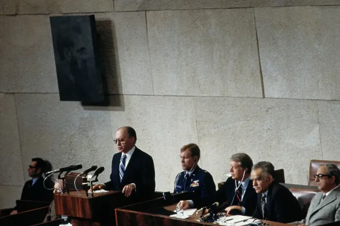 Framed Print : Menachem Begin And Jimmy Carter In Knesset Framed Print : Menachem Begin And Jimmy Carter In Knesset