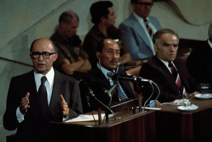 Framed Print : Menahem Begin Addressing Parliament Framed Print : Menahem Begin Addressing Parliament