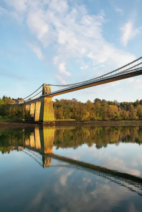 Framed Print : Menai Suspension Bridge, Anglesey, North Wales Framed Print : Menai Suspension Bridge, Anglesey, North Wales