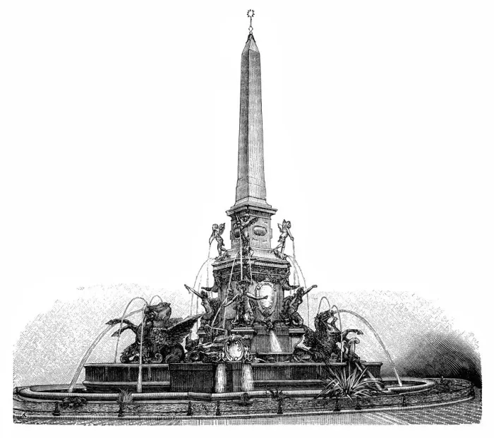 Framed Print : Mende fountain in Leipzig Germany Framed Print : Mende fountain in Leipzig Germany