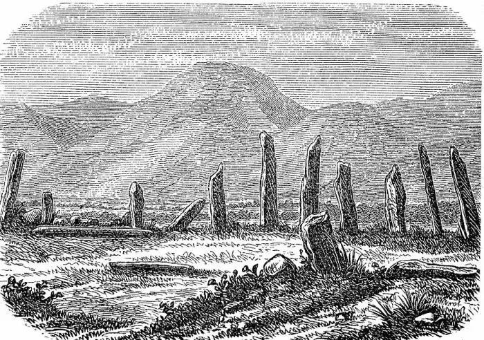 Framed Print : Menhirs, Cromlechs near Peshawar, 1880, India, Historical, digitally restored reproduction of a 19th century original, exact original date unknown