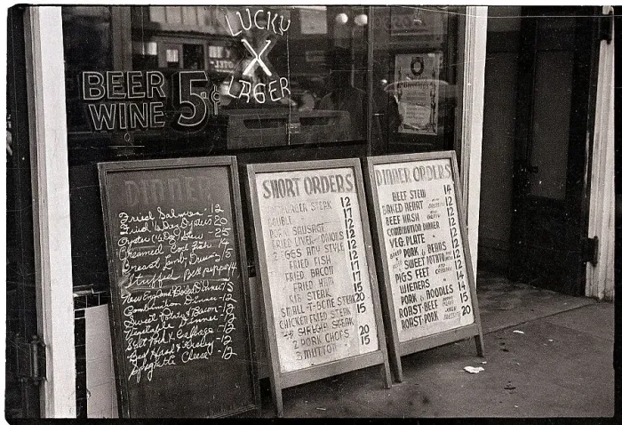 Framed Print : Menu Boards Outside Restaurant Framed Print : Menu Boards Outside Restaurant