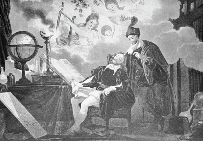 Framed Print : Mephistophles and Faust