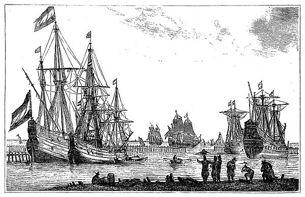 Merchant ships from the time of Louis XIV