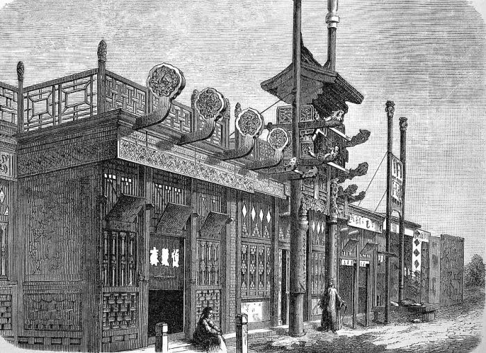 Framed Print : Merchant's Apartment in Peking, China, in 1870, Historic, digital reproduction of an original 19th-century master copy Framed Print : Merchant's Apartment in Peking, China, in 1870, Historic, digital reproduction of an original 19th-century master copy