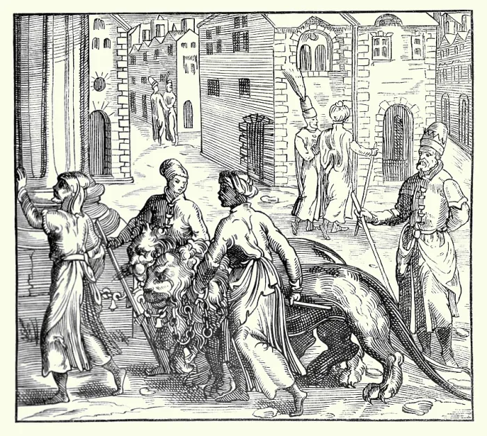 Framed Print : Merchants and Lion Keepers of Constantinople Framed Print : Merchants and Lion Keepers of Constantinople