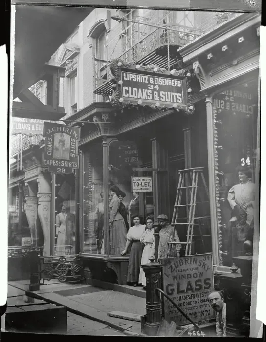 Framed Print : Merchants Standing in Front of Stores Framed Print : Merchants Standing in Front of Stores