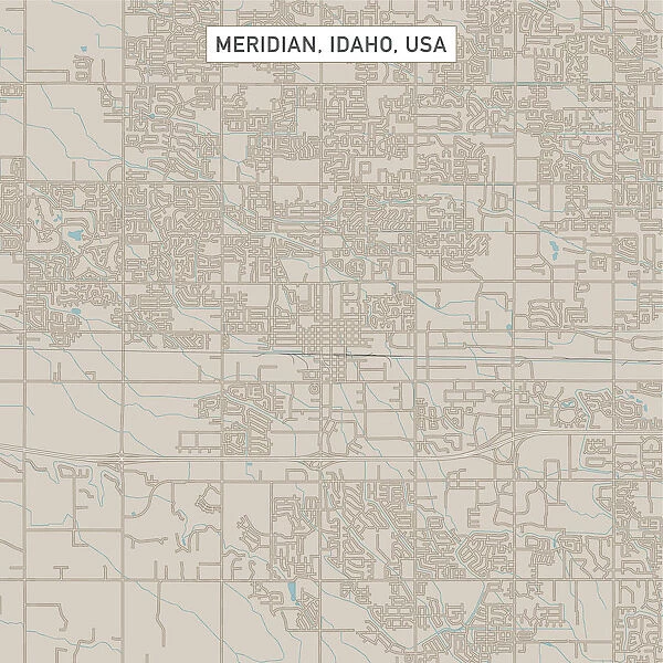 Meridian Idaho US City Street Map