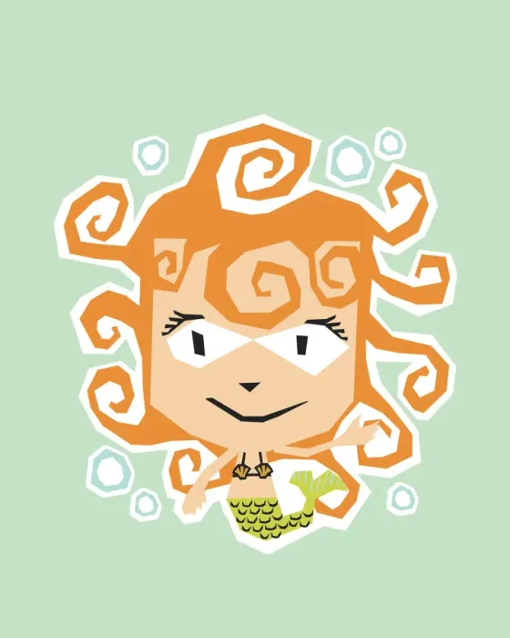 Framed Print : Mermaid. http: /  / csaimages.com / images / istockprofile / csa_vector_dsp.jpg