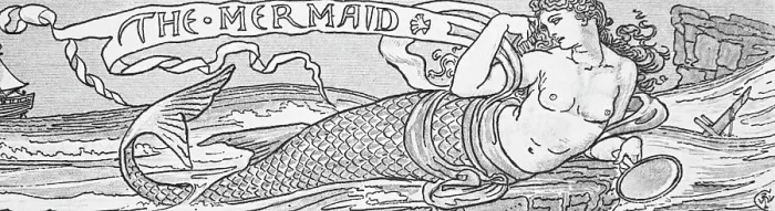 Framed Print : The Mermaid After A Wash Drawing Framed Print : The Mermaid After A Wash Drawing