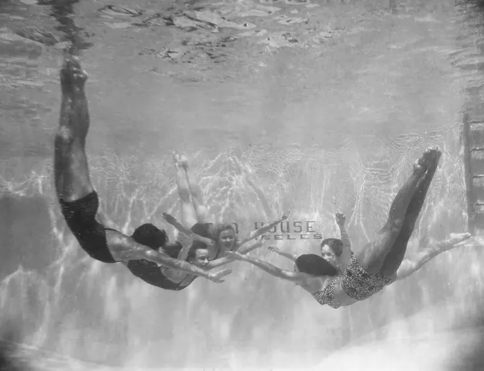 Framed Print : The Mermaids of Underwater Basketball Framed Print : The Mermaids of Underwater Basketball