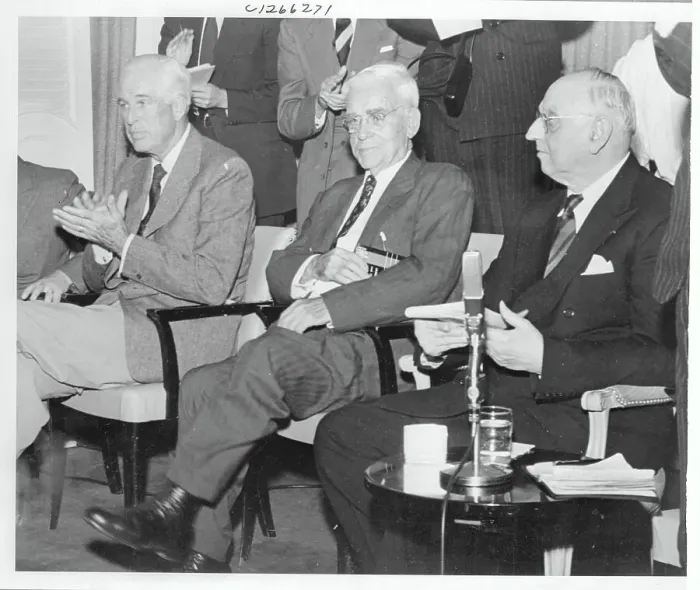 Framed Print : Merrill Meigs Sitting With Colleagues Framed Print : Merrill Meigs Sitting With Colleagues