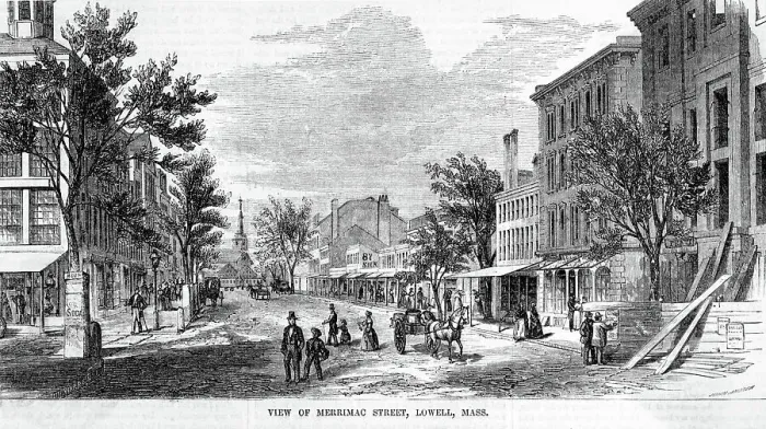 Framed Print : Merrimac Street During the Day Framed Print : Merrimac Street During the Day