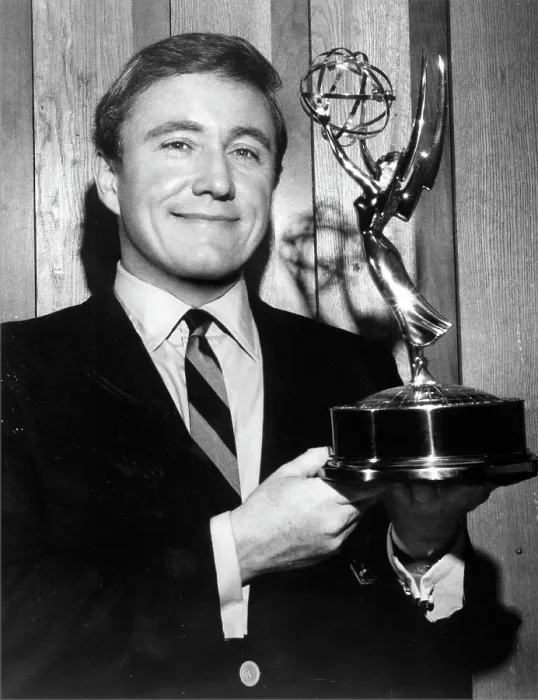 Framed Print : Merv Griffin With His First Emmy Framed Print : Merv Griffin With His First Emmy