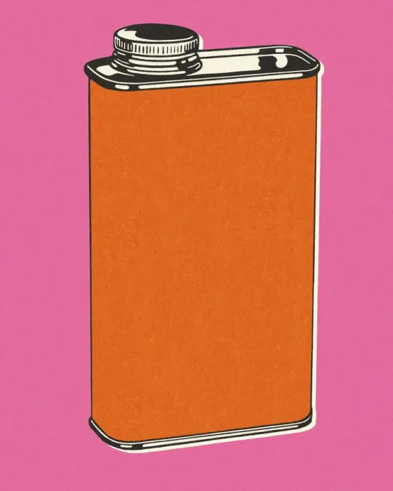 Framed Print : Metal Container with a Lid