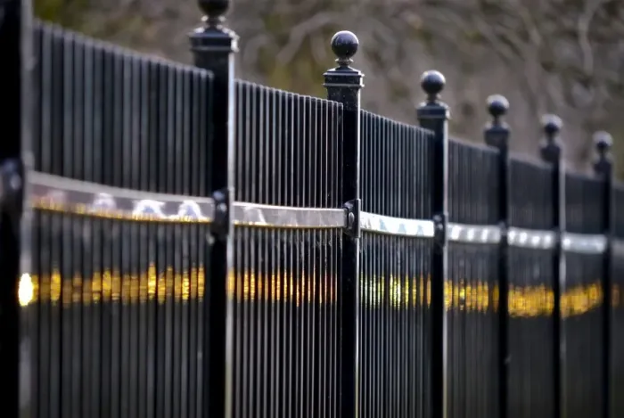 Framed Print : Metal fence Framed Print : Metal fence